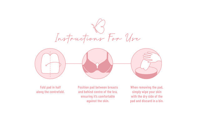Stop Breast Sweat with Butterfly Pads. Discrete and Biodegradable. – SWEAT  GUARD® International